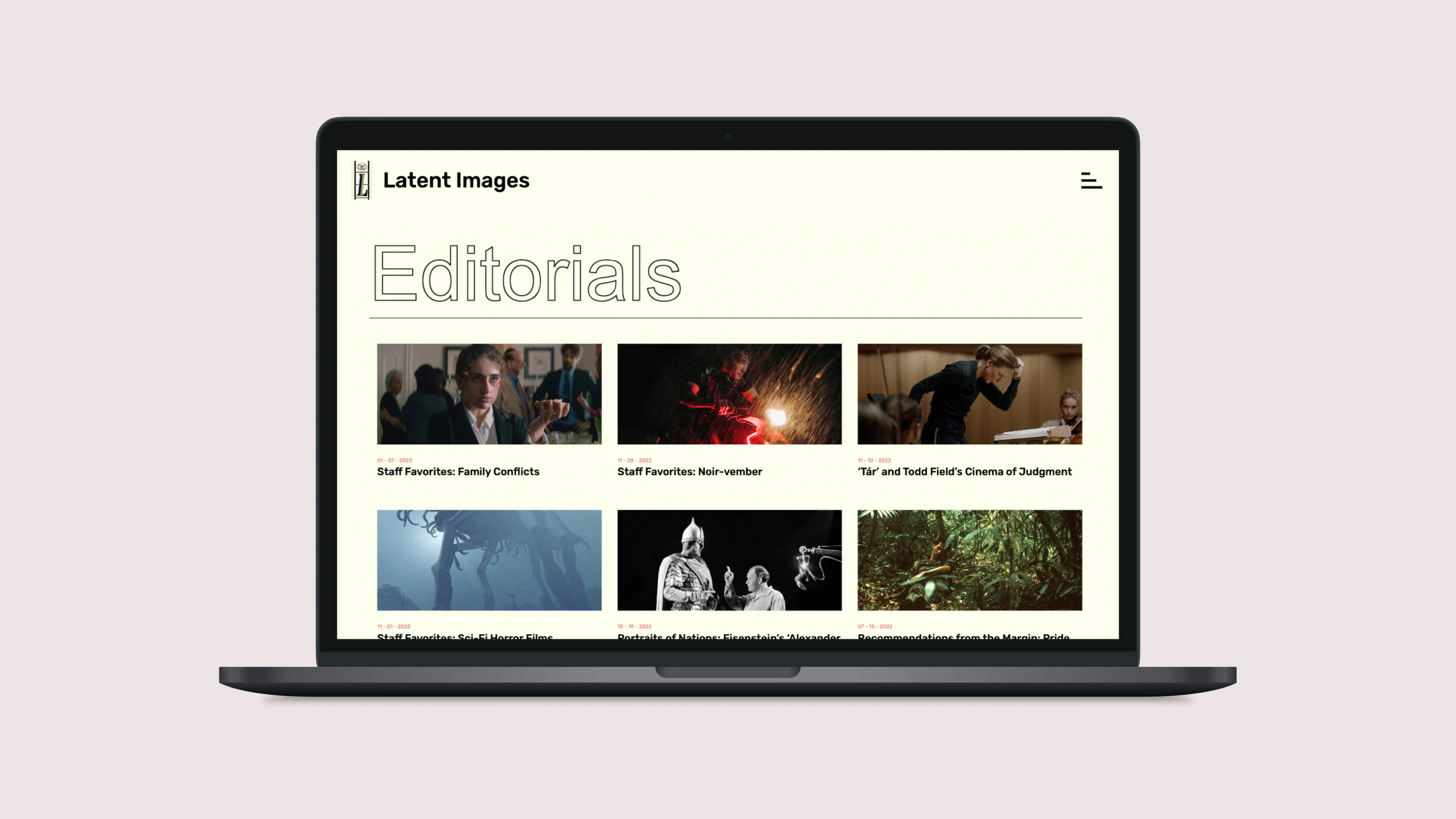 Latent Images article layout